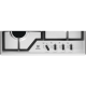 ქურის ზედაპირი ELECTROLUX GPE263MX