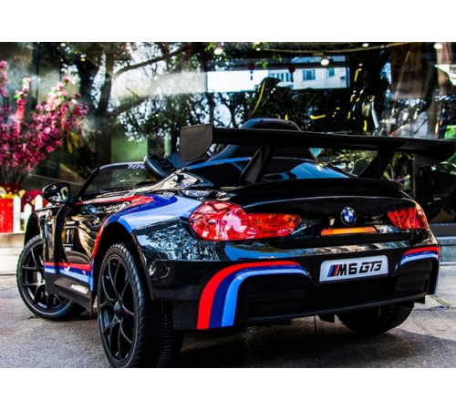 საბავშვო ელექტრო მანქანა BMW M6 GT3 BLACK საბავშვო ელექტრო მანქანა BMW M6 GT3 BLACK