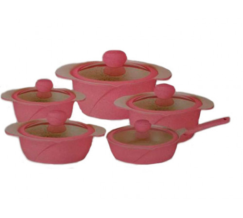 ქვაბების ნაკრები FESSLE GRANITO 10 PCS PINK ქვაბების ნაკრები FESSLE GRANITO 10 PCS PINK