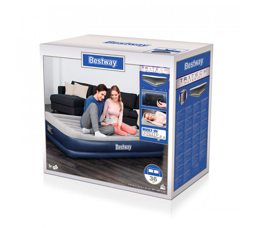 გასაბერი ლეიბი BESTWAY 67725 (203x152x36სმ) გასაბერი ლეიბი BESTWAY 67725 (203x152x36სმ)