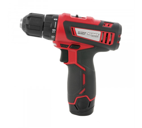 აკუმულატორის დრელი-სახრახნისი Raider RD-CDL27 12V + ბურღი HSS+TIN Ø4.5 მმ აკუმულატორის დრელი-სახრახნისი Raider RD-CDL27 12V + ბურღი HSS+TIN Ø4.5 მმ