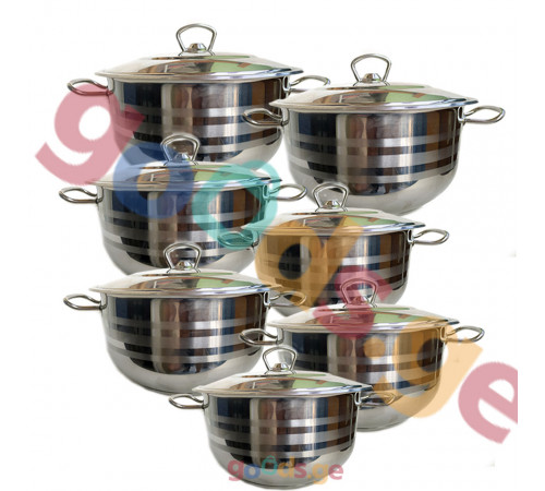 ქვაბების ნაკრები KMAREA 7 PCS ქვაბების ნაკრები KMAREA 7 PCS