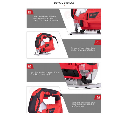 ლობზიკი EDON JIG SAW EDL-950R ლობზიკი EDON JIG SAW EDL-950R