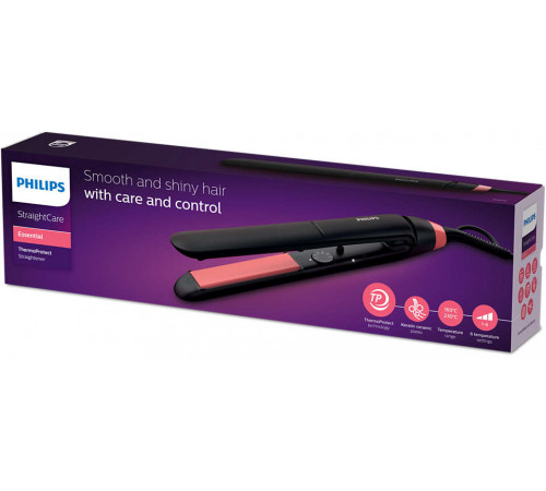 თმის უთო PHILIPS StraightCare Essential BHS376/00 თმის უთო PHILIPS StraightCare Essential BHS376/00