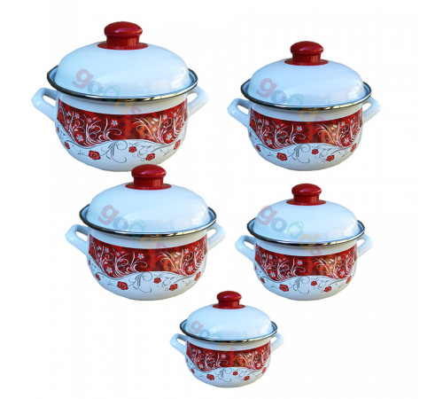 ქვაბების ნაკრები SAVASAN ENAMEL KITCHENWARES ქვაბების ნაკრები SAVASAN ENAMEL KITCHENWARES