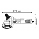 კუთხსაჭრელი BOSCH GWS 750-125 ('0601394001)
