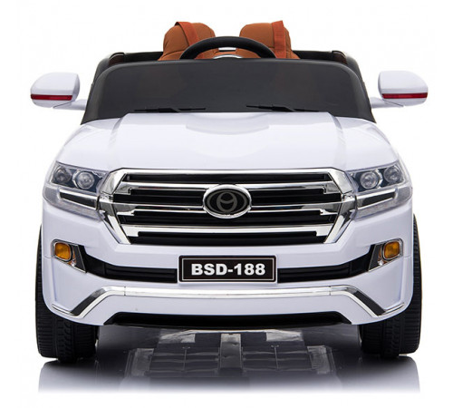 საბავშვო ელექტრო მანქანა TOYOTA LAND CRUISER BSD 188 WHITE საბავშვო ელექტრო მანქანა TOYOTA LAND CRUISER BSD 188 WHITE