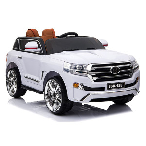 საბავშვო ელექტრო მანქანა TOYOTA LAND CRUISER BSD 188 WHITE