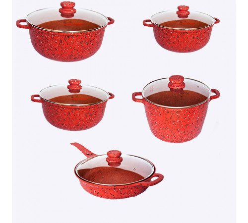 ქვაბების ნაკრები PRIMA GERMANY 5 PCS ქვაბების ნაკრები PRIMA GERMANY 5 PCS