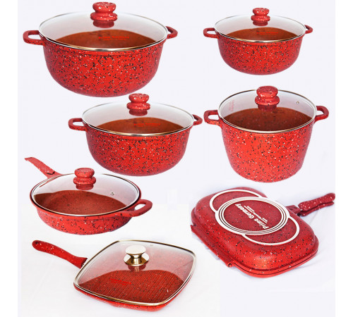 ქვაბების ნაკრები PRIMA GERMANY 7 PCS ქვაბების ნაკრები PRIMA GERMANY 7 PCS