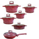 გრანიტის ქვაბები UAKEEN RED 6 PCS 285056
