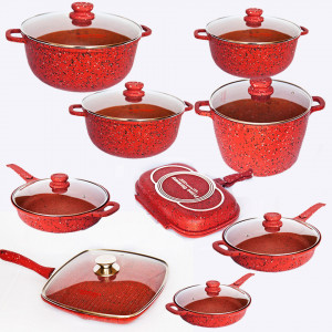 ქვაბების ნაკრები PRIMA GERMANY 9 PCS