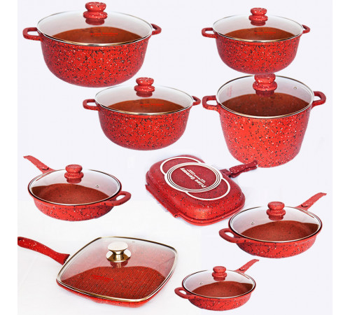 ქვაბების ნაკრები PRIMA GERMANY 9 PCS ქვაბების ნაკრები PRIMA GERMANY 9 PCS