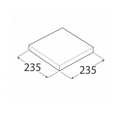 თარო დაფარული სამაგრით Domax FS 24/24 235x235 თარო დაფარული სამაგრით Domax FS 24/24 235x235