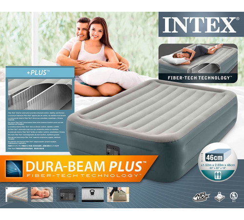 გასაბერი ლეიბი INTEX ESSENTIAL 64126UK (203x152x46სმ) გასაბერი ლეიბი INTEX ESSENTIAL 64126UK (203x152x46სმ)