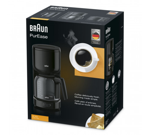 ყავის მადუღარა BRAUN PurEase KF3120BK ყავის მადუღარა BRAUN PurEase KF3120BK
