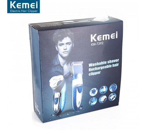 წვერსაპარსი-თმის საჭრელი KEMEI 7392 2 In 1 წვერსაპარსი-თმის საჭრელი KEMEI 7392 2 In 1