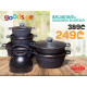 გრანიტის ქვაბები UAKEEN BLACK 6 PCS BLACK