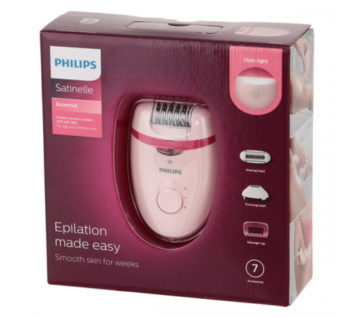 ეპილატორი PHILIPS Satinelle Essential BRE285/00 ეპილატორი PHILIPS Satinelle Essential BRE285/00