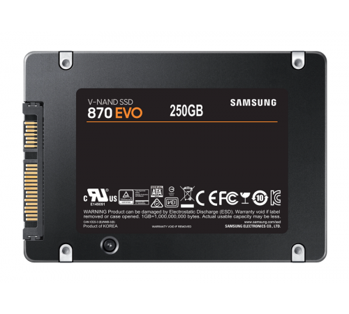 მყარი დისკი 250GB Samsung SSD 870 EVO (MZ-77E250BW) მყარი დისკი 250GB Samsung SSD 870 EVO (MZ-77E250BW)
