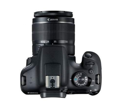 ციფრული კამერა Canon EOS 2000D Black + Lens EF-S 18-55 IS II ციფრული კამერა Canon EOS 2000D Black + Lens EF-S 18-55 IS II