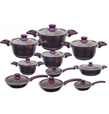 ქვაბების ნაკრები NATUREL 10 PCS VIOLET