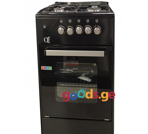 გაზის ქურა OZ OSmall50X50B4G GAS OVEN გაზის ქურა OZ OSmall50X50B4G GAS OVEN