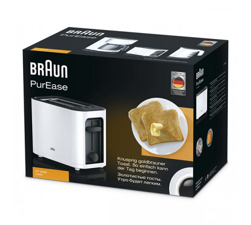ტოსტერი BRAUN PurEase HT3000WH ტოსტერი BRAUN PurEase HT3000WH