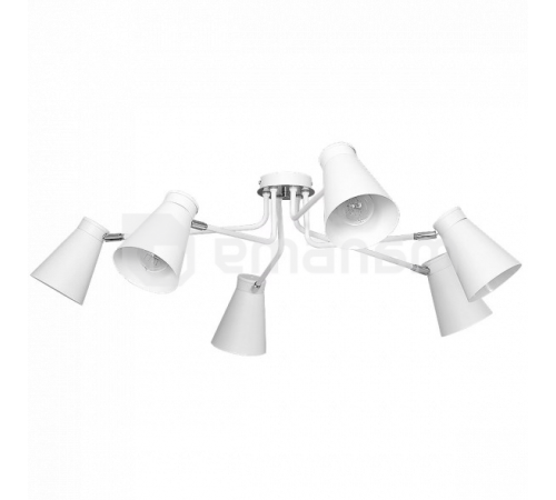 ჭაღი Luminex Bevan white 5028 6xE27/60W ჭაღი Luminex Bevan white 5028 6xE27/60W