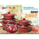 გრანიტის ქვაბები UAKEEN 6 PCS RED