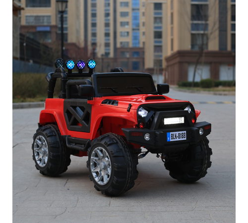 საბავშვო ელექტრო მანქანა JEEP BLK 8188 RED საბავშვო ელექტრო მანქანა JEEP BLK 8188 RED