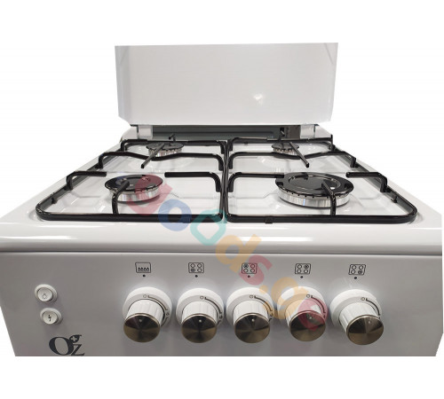 გაზის ქურა OZ OG 5040 W OVEN GAS გაზის ქურა OZ OG 5040 W OVEN GAS