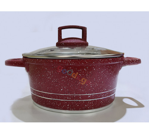 გრანიტის ქვაბები UAKEEN RED 7 PCS 889117 გრანიტის ქვაბები UAKEEN RED 7 PCS 889117