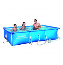 კარკასული აუზი BESTWAY 56424 FAMILY SPLASH FRAME (400x211x81სმ+ფილტრი)