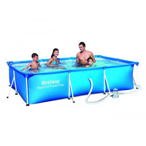 კარკასული აუზი BESTWAY 56424 FAMILY SPLASH FRAME (400x211x81სმ+ფილტრი)