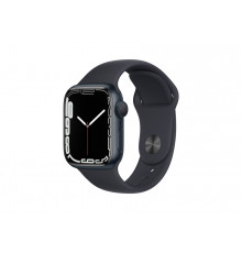 Apple Watch Series 7 GPS, 41mm Midnight Aluminium Case with Midnight Sport Band 