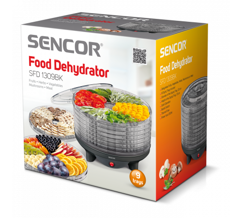 ხილის საშრობი SENCOR SFD 1309BK ხილის საშრობი SENCOR SFD 1309BK