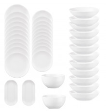 თეფშების ნაკრებები 12 პერსონა ARDESTO LUCCA WHITE 38 PCS