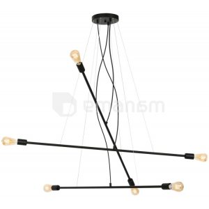 ჭაღი Luminex Vario 1371 6x60W E27 შავი