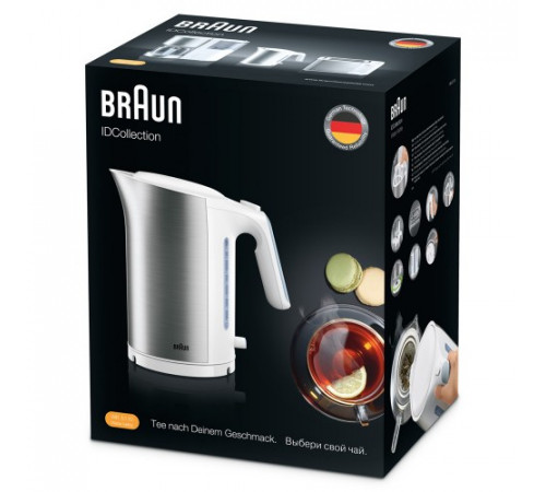 ელექტრო ჩაიდანი BRAUN ID Breakfast Collection WK5100WH ელექტრო ჩაიდანი BRAUN ID Breakfast Collection WK5100WH