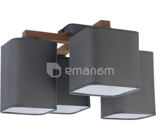 ჭაღი TK Lighting TORA GREY 4166 4х E27 max 60W ჭაღი TK Lighting TORA GREY 4166 4х E27 max 60W