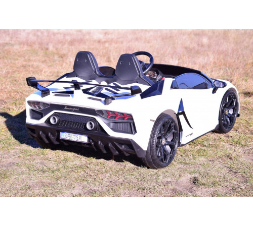 საბავშვო ელექტრო მანქანა LAMBORGINI AVENTADOR SX2028 WHITE საბავშვო ელექტრო მანქანა LAMBORGINI AVENTADOR SX2028 WHITE