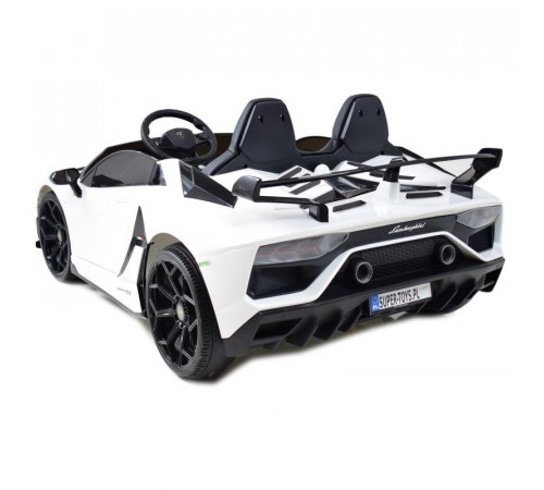 საბავშვო ელექტრო მანქანა LAMBORGINI AVENTADOR SX2028 WHITE საბავშვო ელექტრო მანქანა LAMBORGINI AVENTADOR SX2028 WHITE