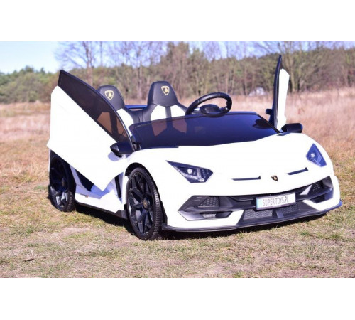 საბავშვო ელექტრო მანქანა LAMBORGINI AVENTADOR SX2028 WHITE საბავშვო ელექტრო მანქანა LAMBORGINI AVENTADOR SX2028 WHITE