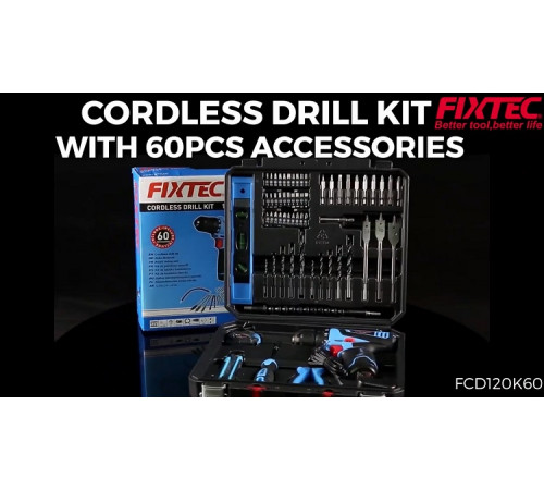 ხელსაწყოების ნაკრები FIXTEC FCD120K60 ხელსაწყოების ნაკრები FIXTEC FCD120K60