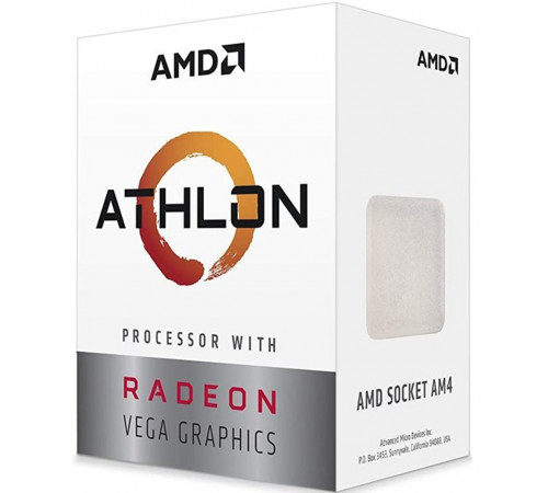 პროცესორი AMD Athlon 3000G (4MB Cache, 3.5GHz) - Box პროცესორი AMD Athlon 3000G (4MB Cache, 3.5GHz) - Box
