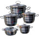 ქვაბების ნაკრები SAFINOX SMALL 5 PCS 18/10 CR