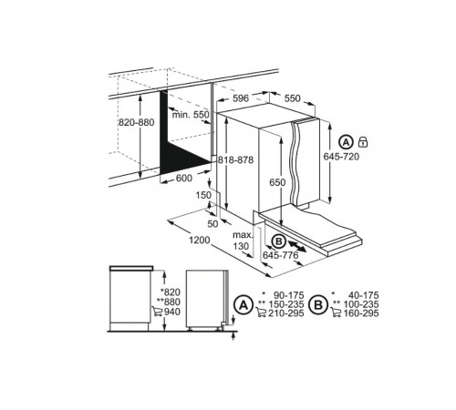 ჭურჭლის სარეცხი მანქანა ELECTROLUX EMG-48200L ჭურჭლის სარეცხი მანქანა ELECTROLUX EMG-48200L