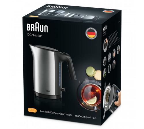 ელექტრო ჩაიდანი BRAUN ID Breakfast Collection WK5110BK ელექტრო ჩაიდანი BRAUN ID Breakfast Collection WK5110BK