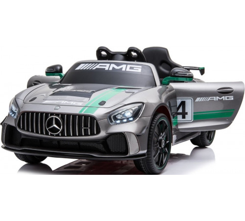 საბავშვო ელექტრო მანქანა MERCEDESS AMG GT4 SILVER საბავშვო ელექტრო მანქანა MERCEDESS AMG GT4 SILVER